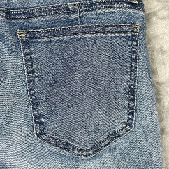 SHEIN Flare Jeans Womens Size 2 XS Light Blue High Rise Front Seam Stretch Denim - Picture 11 of 13